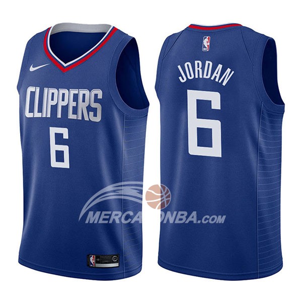 Maglia NBA Los Angeles Clippers Deandre Jordan Icon 2017-18 Blu